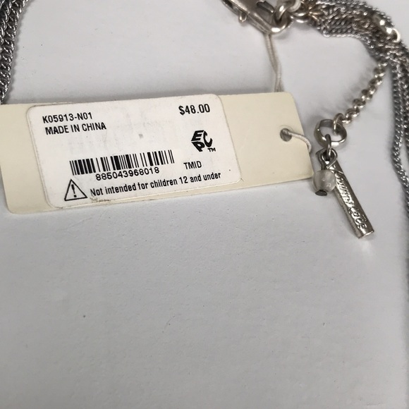 New Kenneth Cole New York Blue Stones Necklace - Picture 3 of 5